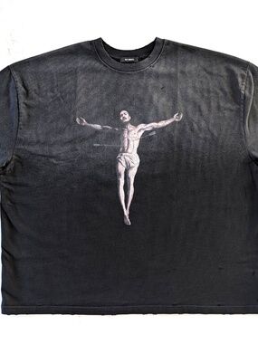 WILLY CHAVARRIA Tarantula Buffalo T-Shirt M Faded Black Oversized Distressed NWT